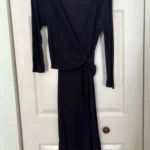 Ann Taylor Dark Navy Criss Tied Size 4 Petite